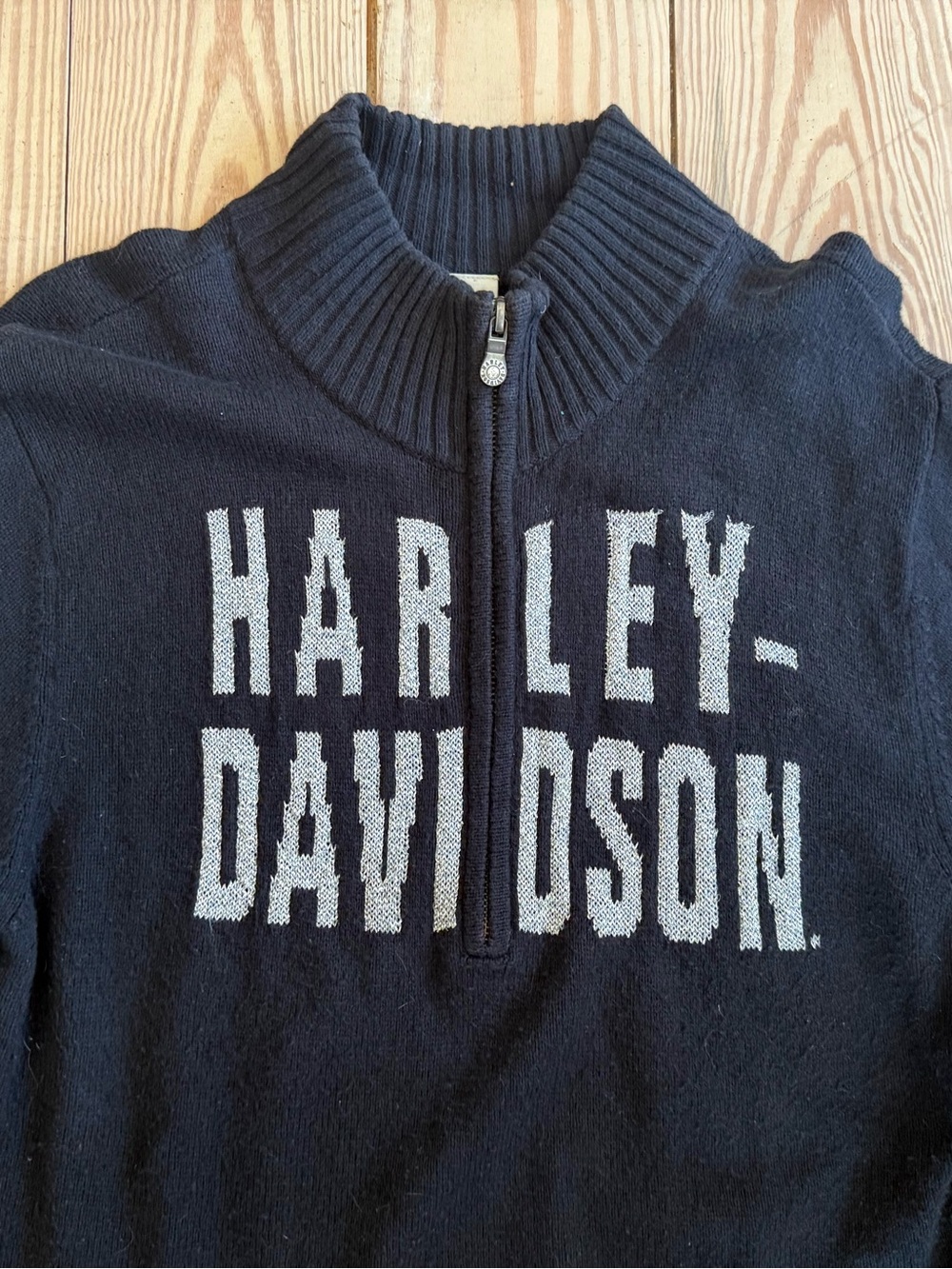 Harley-Davidson Staple 1/4 Zip Pullover size 1x needs to be shaved
